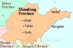 Mapa de Provincia de Shandong