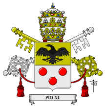 Bandera del Papa Pio XI