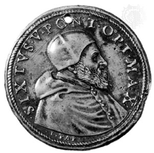 Moneda del Papa Sixto V