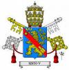 Bandera del Papa Sixto V