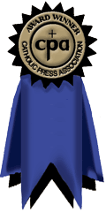 Catholic Press Association Award ribbon.